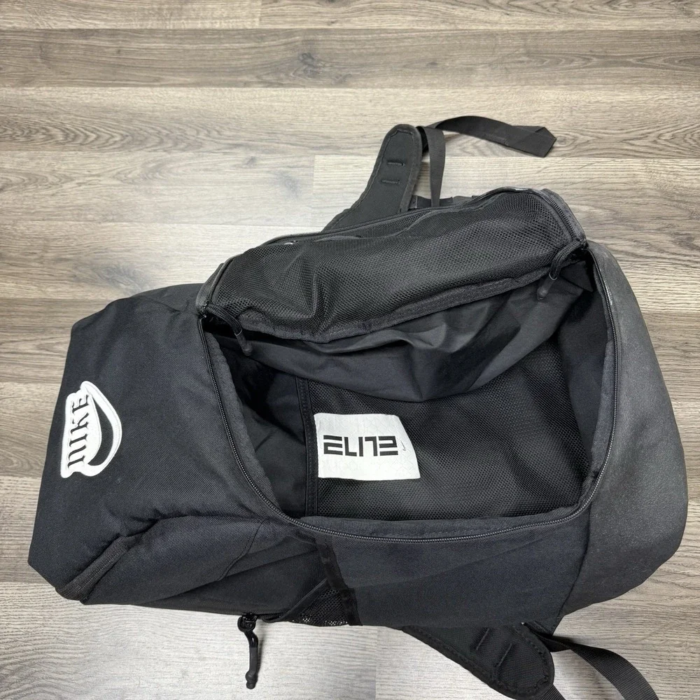 Nike EYBL Backpack Team Issued Exclusive Rare Travel Elite Black/White Logo READ